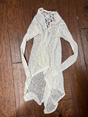 Mission women’s open knit long sleeve maxi cardigan